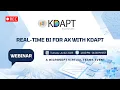 Transform AX with KDAPT Real-Time BI Predictive Analytics KARYA Technologies Webinar