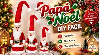 Un Santa Claus Alto, Adornos Navideños, Ideas Navideñas, Diy, Artesanato