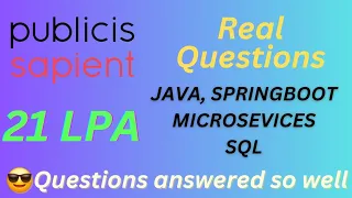 2-7 Years Interview Experience Java Spring Boot Microservices SQL Maven SAPIENT PUBLICIS