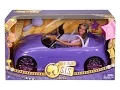 BARBIE GLAM Purple Convertible with Hair Tastic Barbie Friends SO IN STYLE S I S Giftset