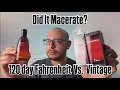 Lagu 120 day Dior Fahrenheit Maceration Experiment Results (+Vintage Comparison! )