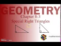 Geometry 8-3 Special Right Triangles
