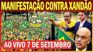Bolsonaristas se reúnem na AV. Paulista  para PROTESTAR contra Xandão - 7 de setembro