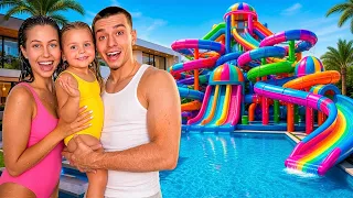 We Built a Giant Slide For My Daughter In Our Backyard