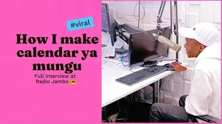 how i made calendar ya mungu live on radio jambo