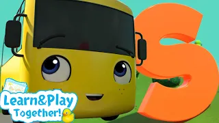 Mia and Buster the Bus Learn the ABCs! 🚌 | Learning Songs for Kids 🎶 | Sing Along Nursery Rhymes