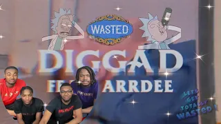 american brothers react to digga d ft arrdee wasted visualizer 