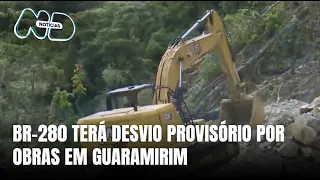 BR-280 em Guaramirim terá desvio provisório por obras de oleoduto