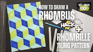 How to Draw a Rhombus and Rhombille Tiling Pattern