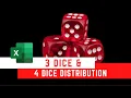 3 Dice and 4 Dice Monte Carlo Simulation