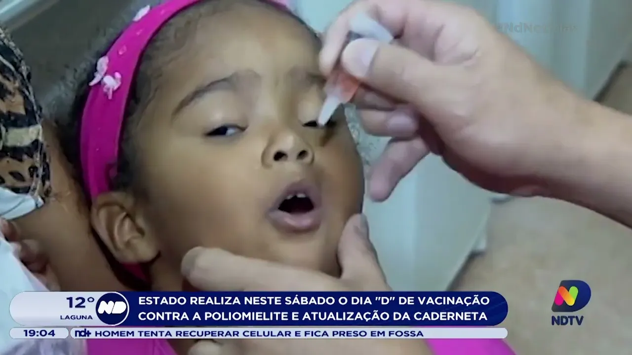 'Dia D' de vacinação contra a poliomelite e multivacinação acontece em todo estado neste sábado