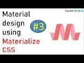 3 Colors in Materialize CSS - Materialize CSS tutorial