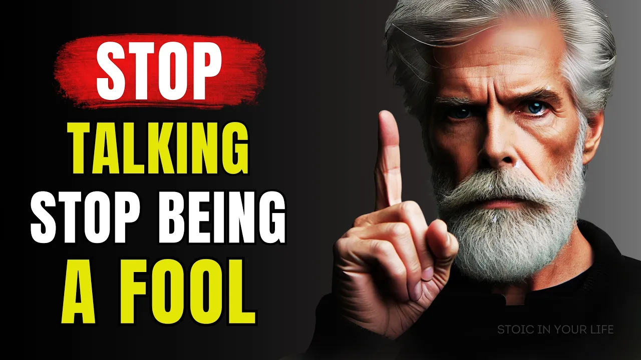 Outline Video 10 Traits of People Who Speak Less (watch this)| Stoicism