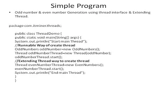 JAVA MULTI THREADING WITH SIMPLE EXAMPLE PROGRAM JAVA THREAD FOR BEGINNERS