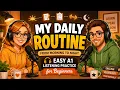 Daily Routine in English Easy A1 Listening Practice for Beginners