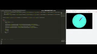 Ticking clock - vPython
