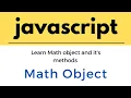 Javascript tutorial for beginners Math Object in javascript methods of Math object