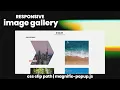 Responsive Image Gallery clip-path Hover Animation magnific-popup js HTML CSS