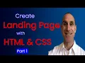 How to Make a Responsive Landing Page with HTML and CSS Part 1 Navigation Bar