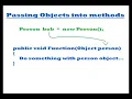 Passing Objects into Methods Programming Guide