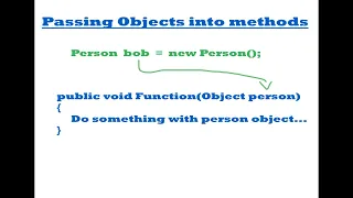 Passing Objects into Methods Programming Guide
