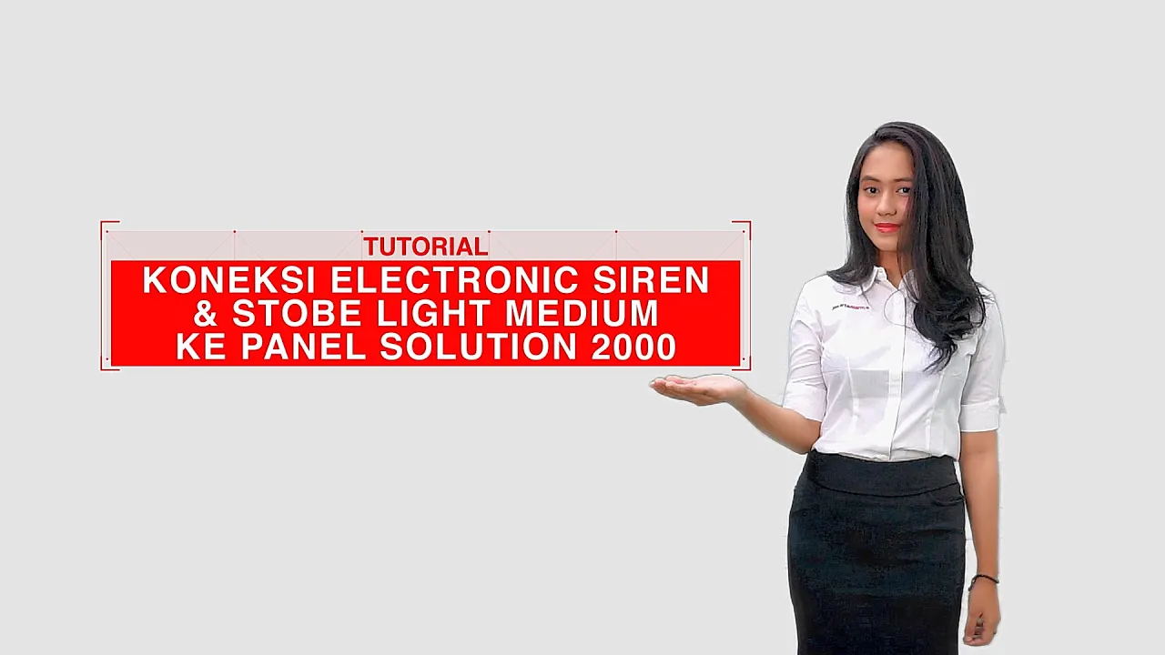 Tutorial Koneksi Electronic Siren & Strobe Light Medium ke Panel 
