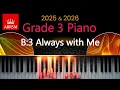 Download Lagu ABRSM 2025 \u0026 2026 - Grade 3 Piano Exam - B:3 ~ Always with Me ~ Youmi Kiura and Wakako Kaku
