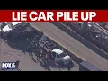 Multiple cars crash on Long Island Expressway Friday