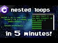 C nested loops
