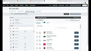 2023 NFL Mock Draft Simulator Pt 2 Bears