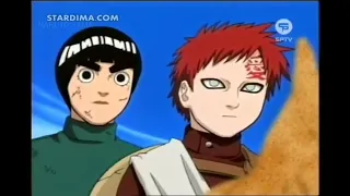 ناروتو قارا يتدخل وينقذ روك لي من كيميمارو فتى العظام مدبلج عربي 