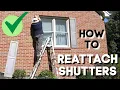 How to Reattach Window Shutters to Brick