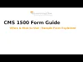 CMS 1500 Form Explained When How to Use It Sample Form Patient Info by eLearningLine