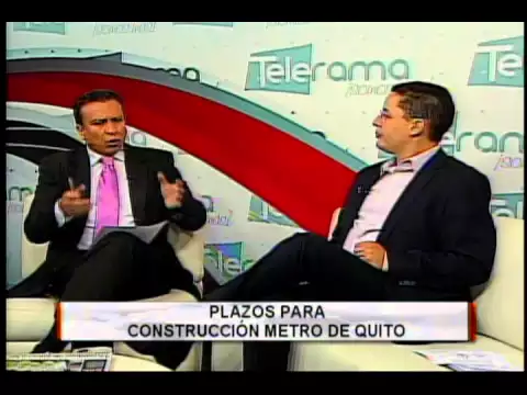 PLAZOS PARA CONSTRUCCIÓN METRO QUITO