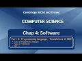 IGCSE Computer Science - Types of Programming Language Translators IDE s