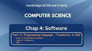 IGCSE Computer Science - Types of Programming Language Translators IDE s