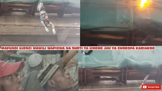 OYA UMEME SIO POA KAMA MOVE VILE LEO KARIAKO MAFUND UJENZI WALIVYO PIGWA SHOTI KUTOKA JUU YA GHOROFA 