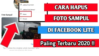 cara hapus foto sampul facebook lite terbaru