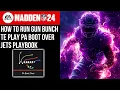 MADDEN 24 HOW TO RUN GUN BUNCH TE PLAY PA BOOT OVER JETS PLAYBOOK