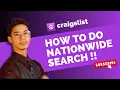 How to do a Nationwide Search on Craigslist