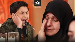 صدمة الأم وبكائها من تلاوة ابنها عندما قلد عبدالباسط عبدالصمد من برنامج محفل الشاب محمد رضا بورصفر 