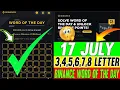 Download Lagu Binance Woord van de Dag Antwoord Vandaag 17 Juli 2025 | 8 Letter Binance Woord van de Dag Antwoord