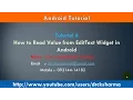 EditText Widget in Android