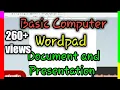 Basic Computer training - Document Creation in Wordpad in Hindi Hindi Technology XYZ