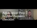 Application Prep 7 Checklist final touches for regular decision RISD Admissions 24-25