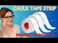 How to use Self Adhesive Caulk Strip Sealant Tape - The Easiest Way To Refresh Your Bathroom