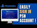 How to Sign Into PlayStation Network