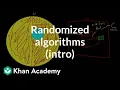 Randomized algorithms intro Journey into cryptography Computer Science Khan Academy