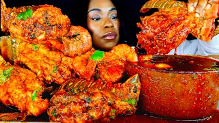 KING CRAB SEAFOOD BOIL MUKBANG | SEAFOOD | MUKBANG | DESHELLED LOBSTER | SEAFOOD BOIL | ASMR EATING