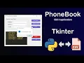 Python GUI Tkinter PhoneBook Project